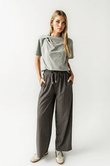Posie Knot Tee in Heather Grey