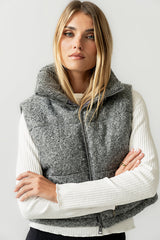 Nolan Puffer Vest in Grey