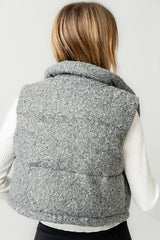 Nolan Puffer Vest in Grey