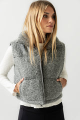 Nolan Puffer Vest in Grey