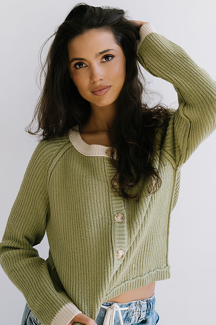 Margaret Contrast Cardigan