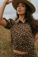 Victoria Floral Bubble Blouse