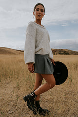 Trinity Pleated Mini Skirt