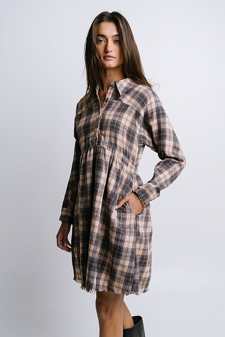 Karrie Plaid Mini Dress