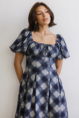 Kasey Plaid Midi Dress