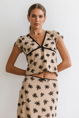 Tabitha Floral Mesh Top