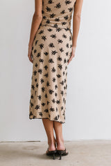 Tabitha Floral Mesh Midi Skirt