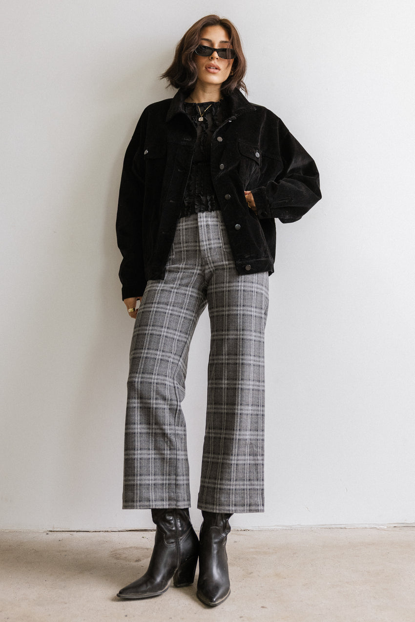 Fisher Plaid Wide Leg Pants