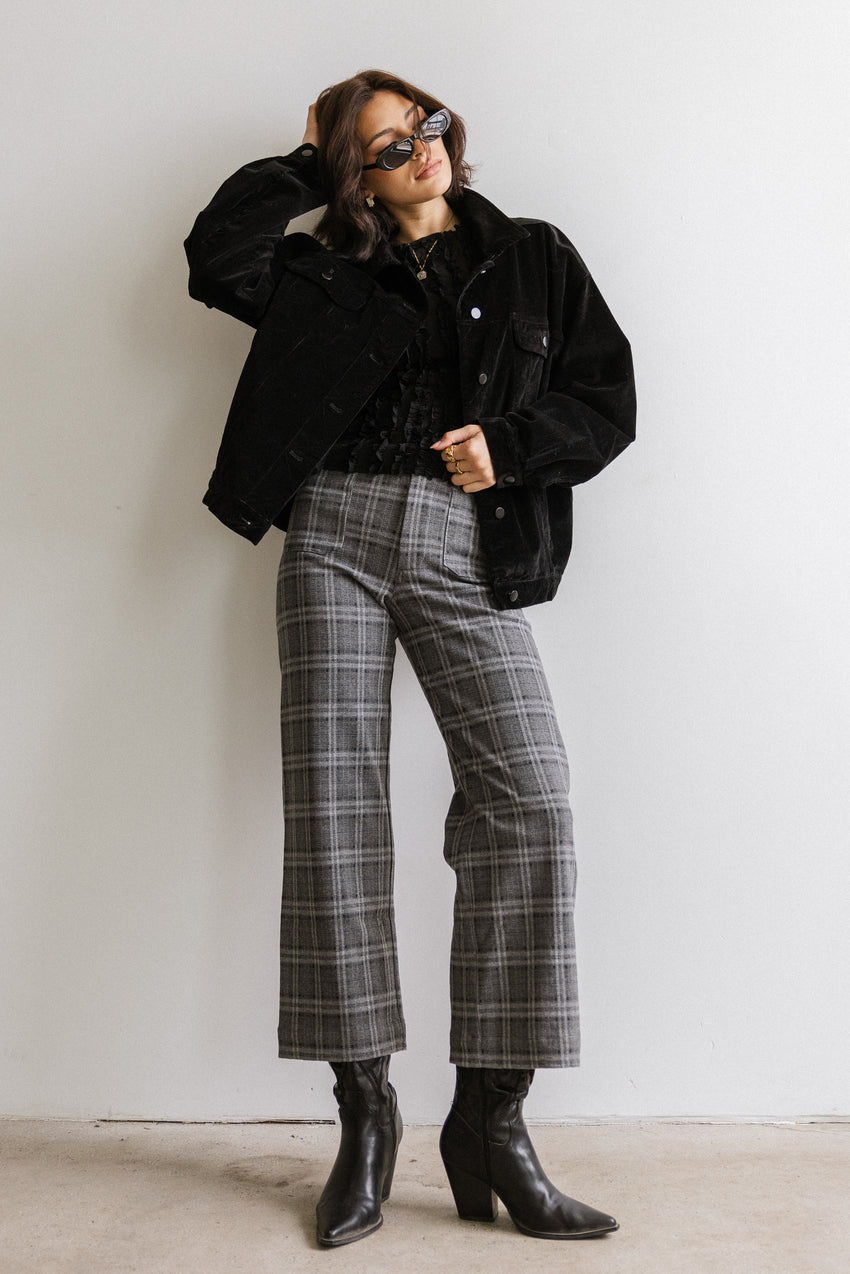 Fisher Plaid Wide Leg Pants