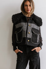 Liv Sherpa Vest in Black