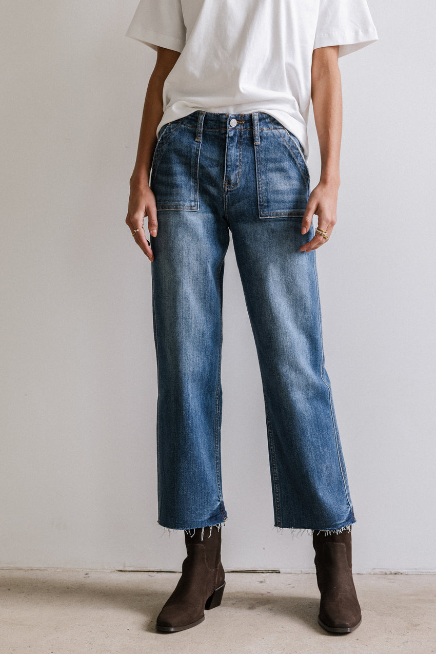 Eileen Cropped Straight Leg Jeans