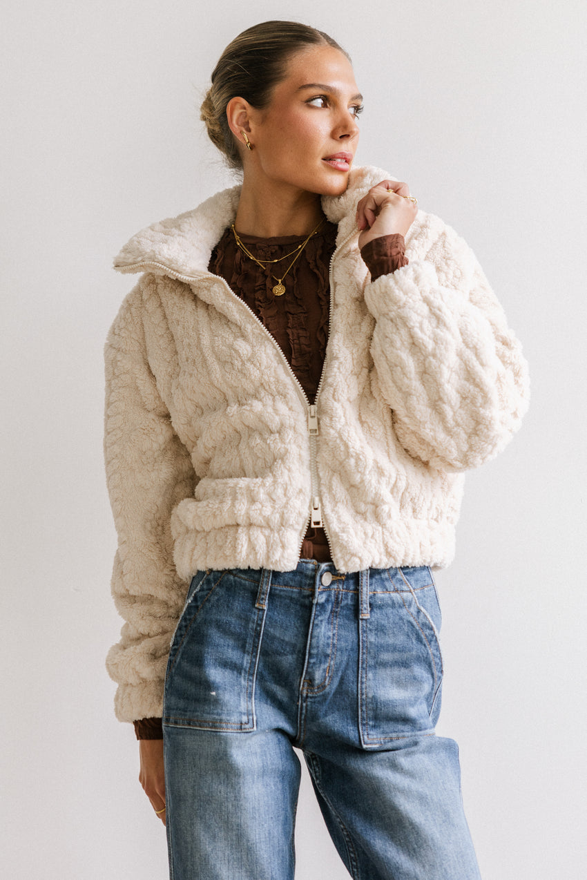 Minnie Sherpa Bomber Jacket