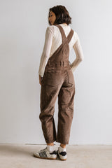 Tansy Corduroy Overalls in Brown
