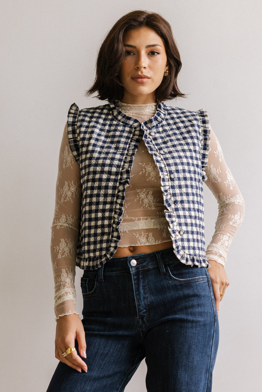 Betsy Gingham Vest