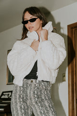 Minnie Sherpa Bomber Jacket