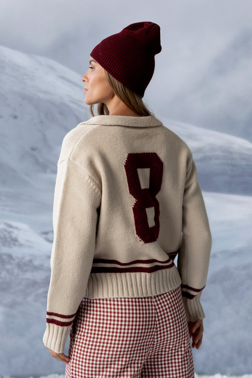 Polly Knit Jacket in Oatmeal