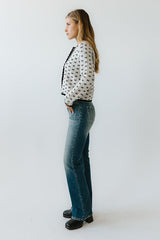Courtney Scalloped Cardigan in Cream