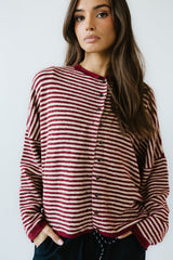 Lola Striped Sweater in Red