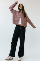 Lola Striped Sweater in Red