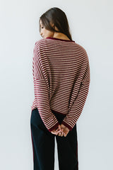 Lola Striped Sweater in Red