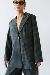 Joey Pinstripe Blazer