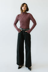 Benny Textured Top in Berry