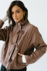 Quinn Quilted Jacket in Brown