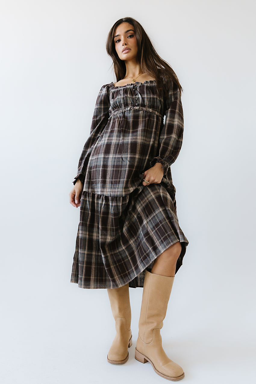 Harlow Plaid Maxi Dress