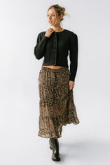 France Knit Cardigan in Charcoal