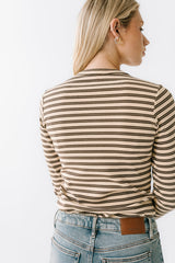 Makayla Shirt in Striped Brown