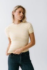 Mazie Fuzzy Sweater in Yellow