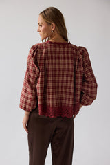 Randall Plaid Blouse