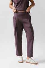 Benji Barrel Sweatpants in Plum