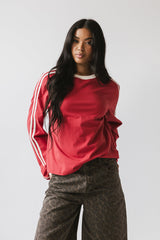 Romy Striped top in Red