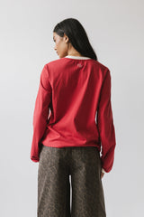 Romy Striped top in Red