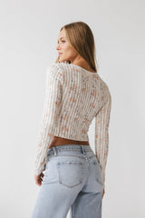 Reggie Floral Top in Peach