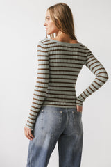 Petra Striped Sweater in Blue