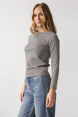 Makayla Shirt in Striped Charcoal