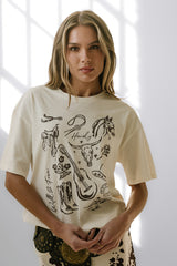 Western Oversized Graphic Tee