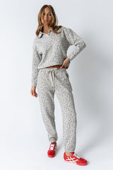 Patricia Barrel Sweatpants in Leopard