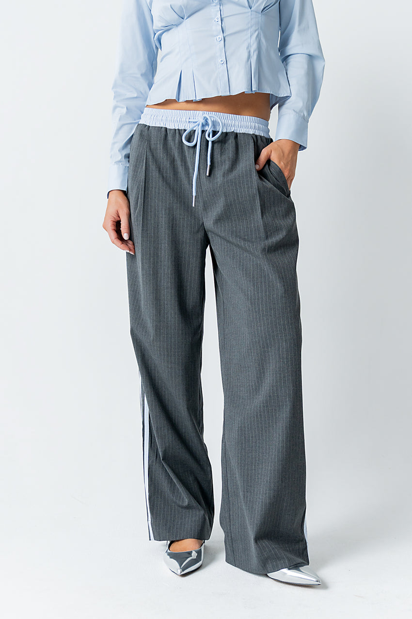 Connor Contrast Wide Leg Pants