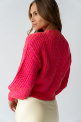 Noel Two Toned Sweater in Pink