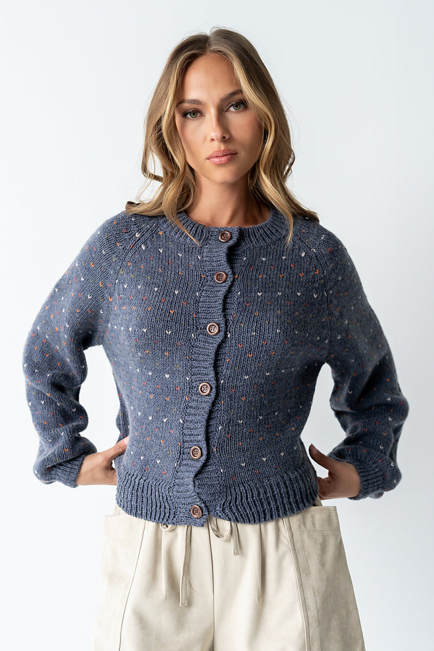 Sophie Knit Cardigan in Navy