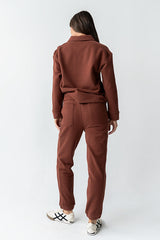 Patricia Barrel Sweatpants in Burgundy