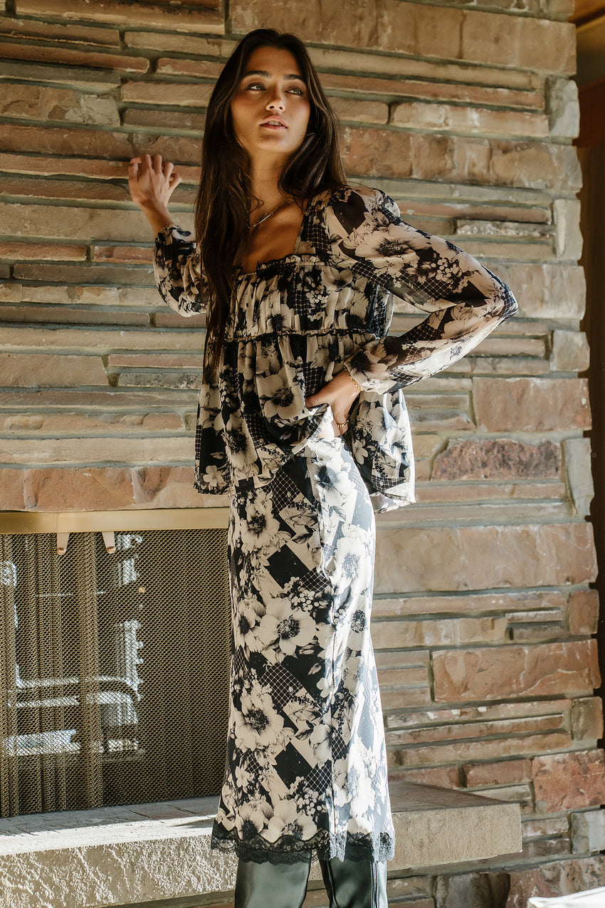 Kate Floral Midi Skirt
