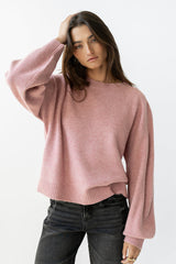 Josey Oversized Sweater in Pink