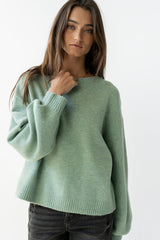 Josey Oversized Sweater in Light Blue