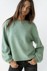 Josey Oversized Sweater in Light Blue