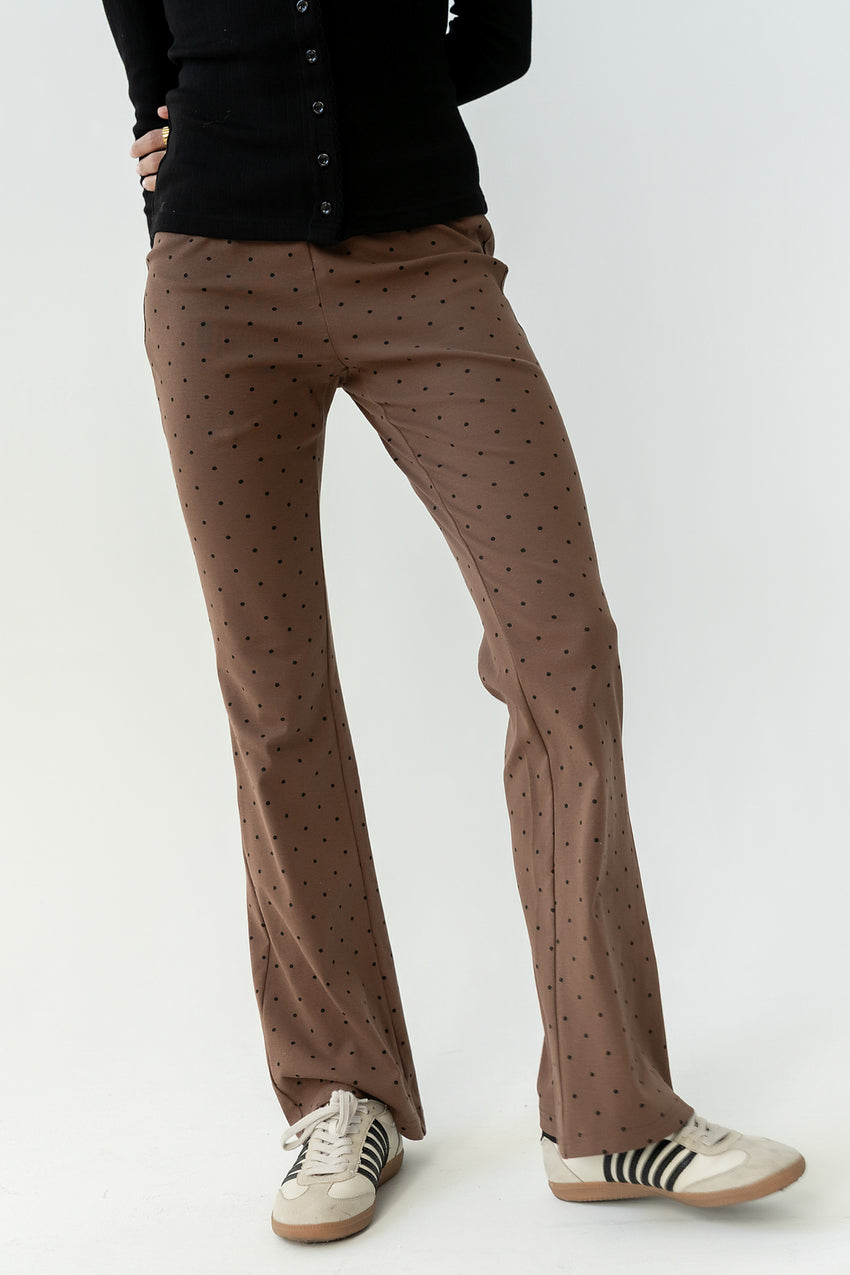 Chloe Polka Dot Pants in Brown