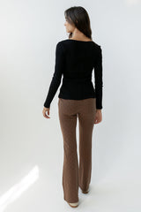 Chloe Polka Dot Pants in Brown